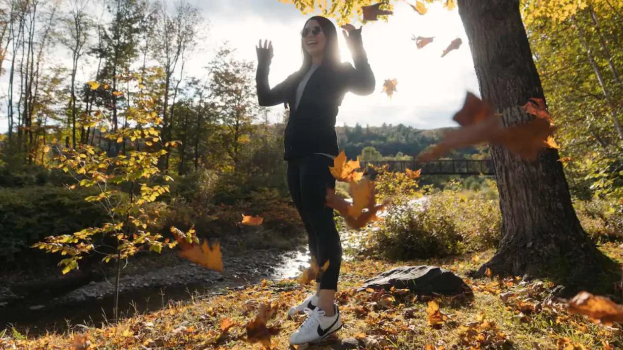 Golden hour hike at The Lodge at Spruce Peak